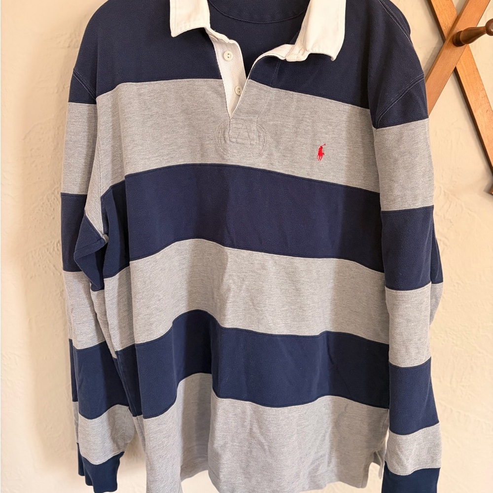 Polo Ralph Lauren Striped Rugby Polo 100% Cotton